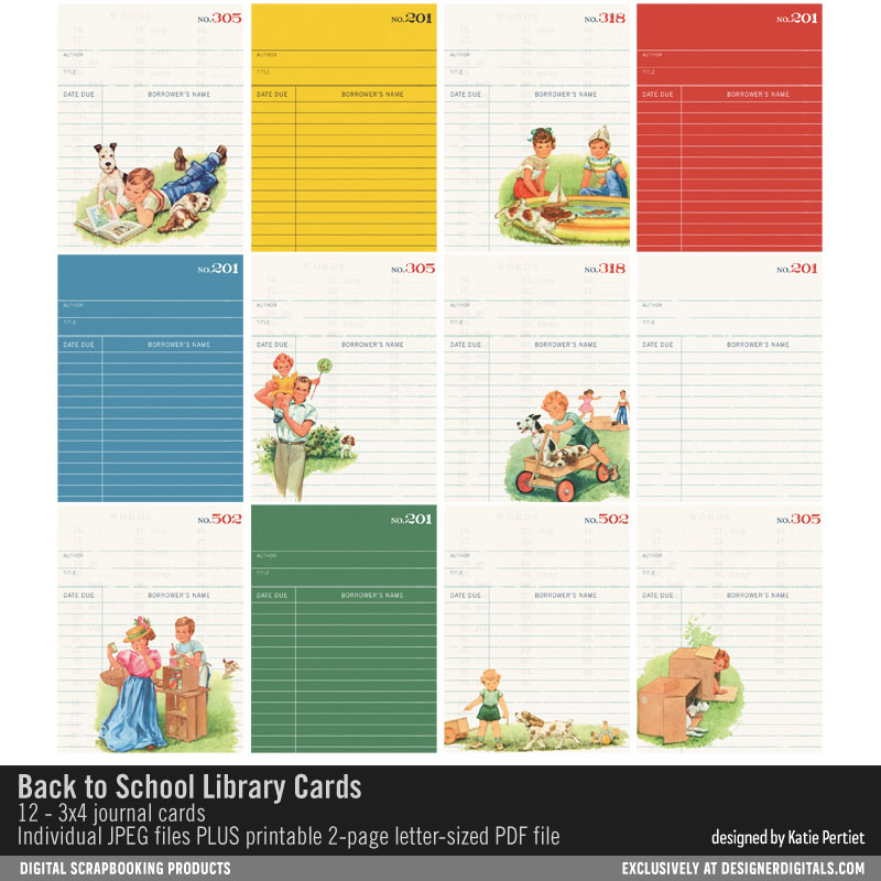 printable 3x4 library cards