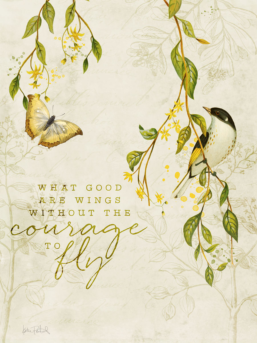 3x4 free printable quote card with vintage birds and botanicals for project life pocket scrapbooking