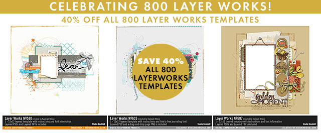 Layer Works Scrapbook Page Templates