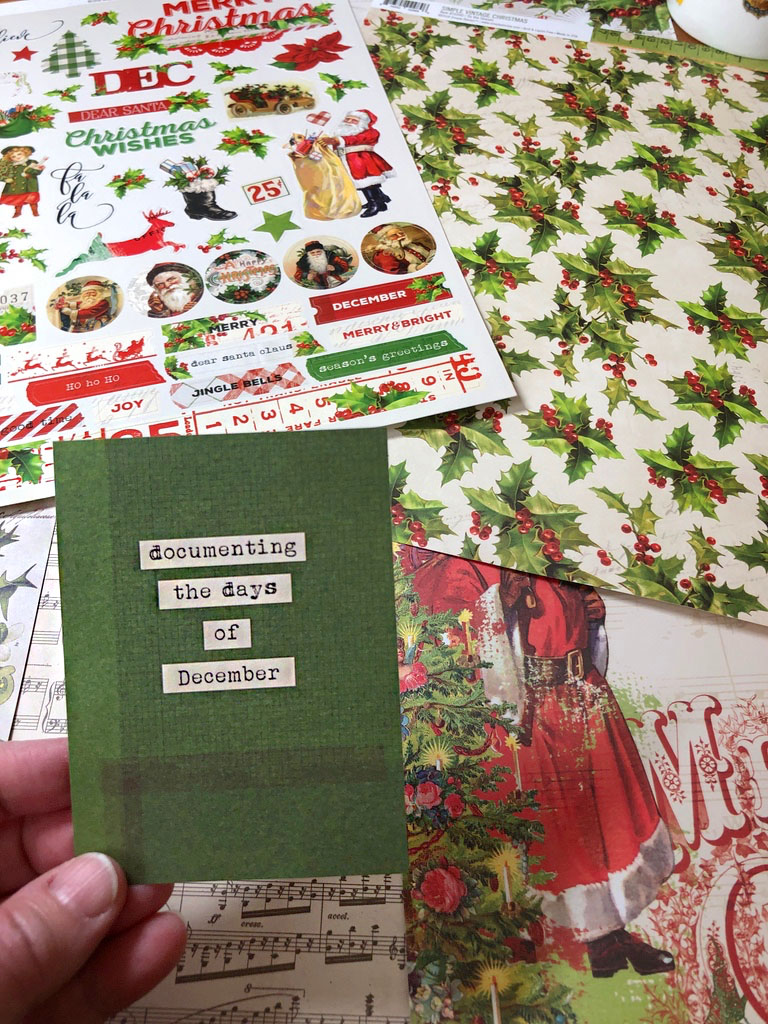 Pocket Cards Simple Stories Simple Vintage Christmas